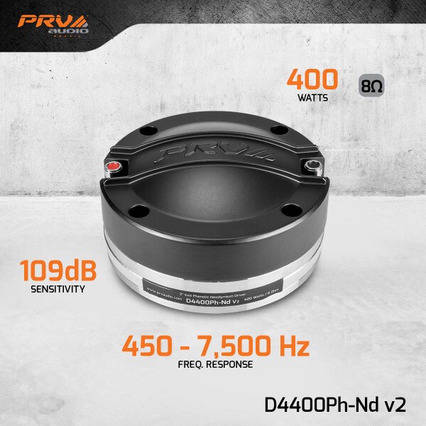 Main product image for PRV Audio D4400Ph-Nd v2 2" Compression Driver294-3510